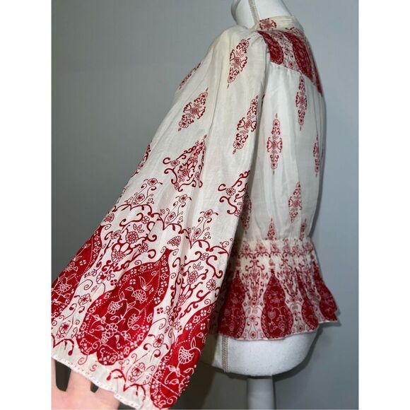 Vintage Y2K Boho Cotton/Silk Forever 21 Boho Handkerchief Top MEDIUM - Picture 4 of 7